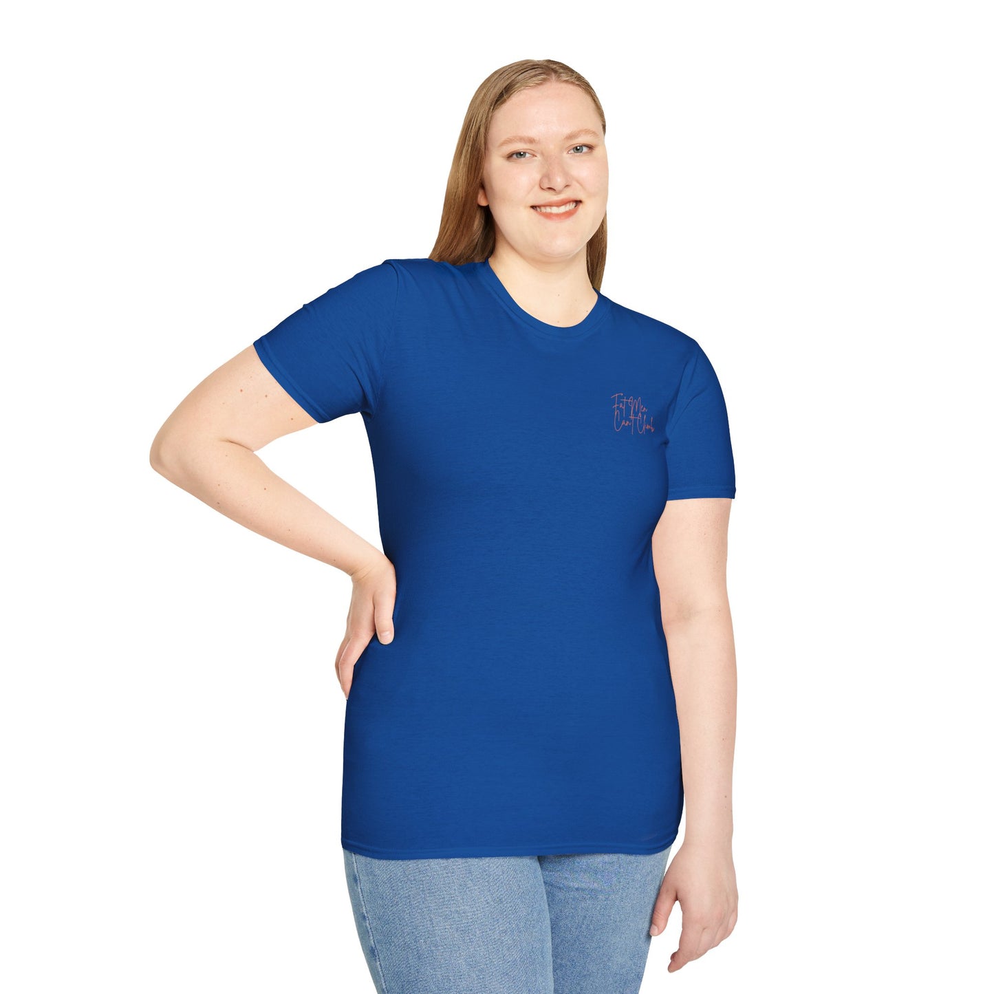 T-Shirt Simple 'Fat Men Can't Climb' Logo Shirt