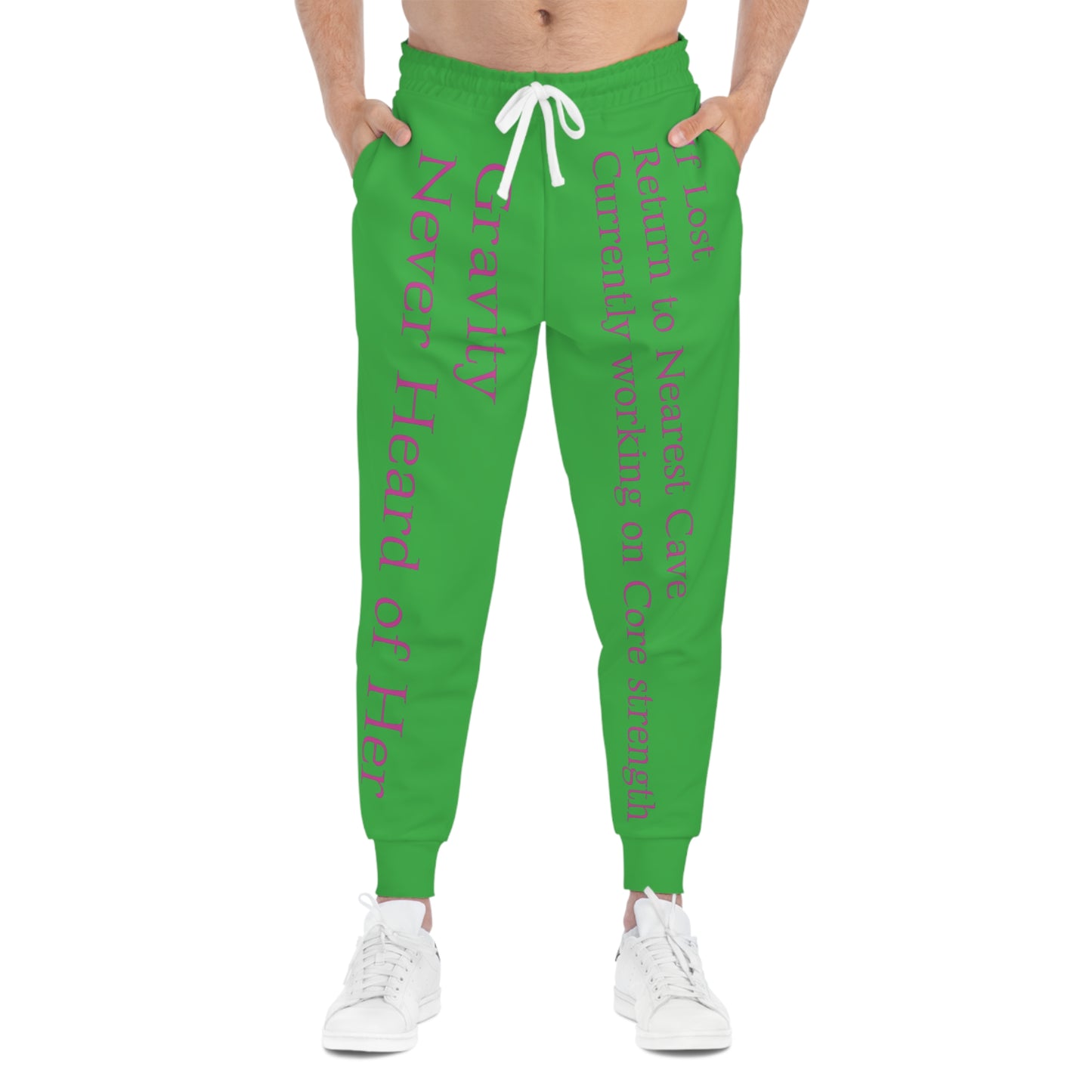 Green Athletic Joggers - Cave Climbing Core