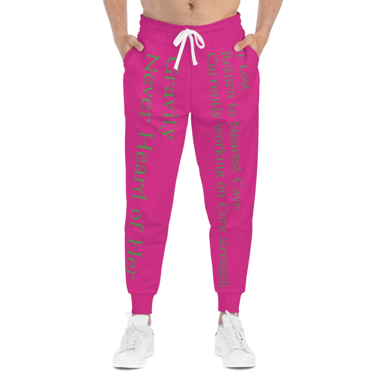 Pink Athletic Joggers - Cave Climbing Core