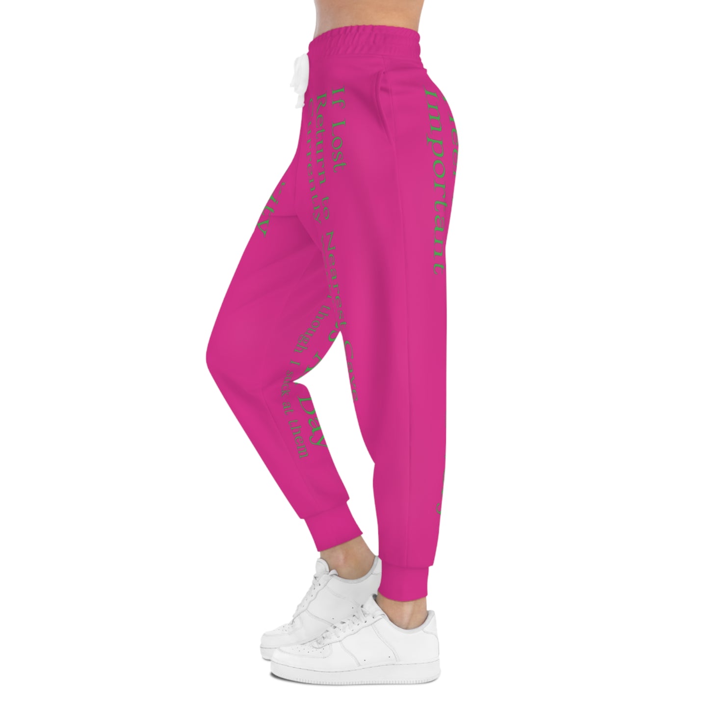 Pink Athletic Joggers - Cave Climbing Core