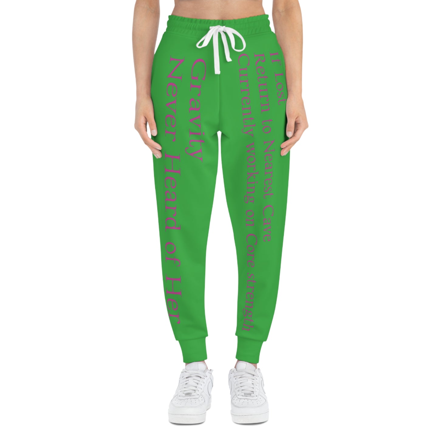 Green Athletic Joggers - Cave Climbing Core