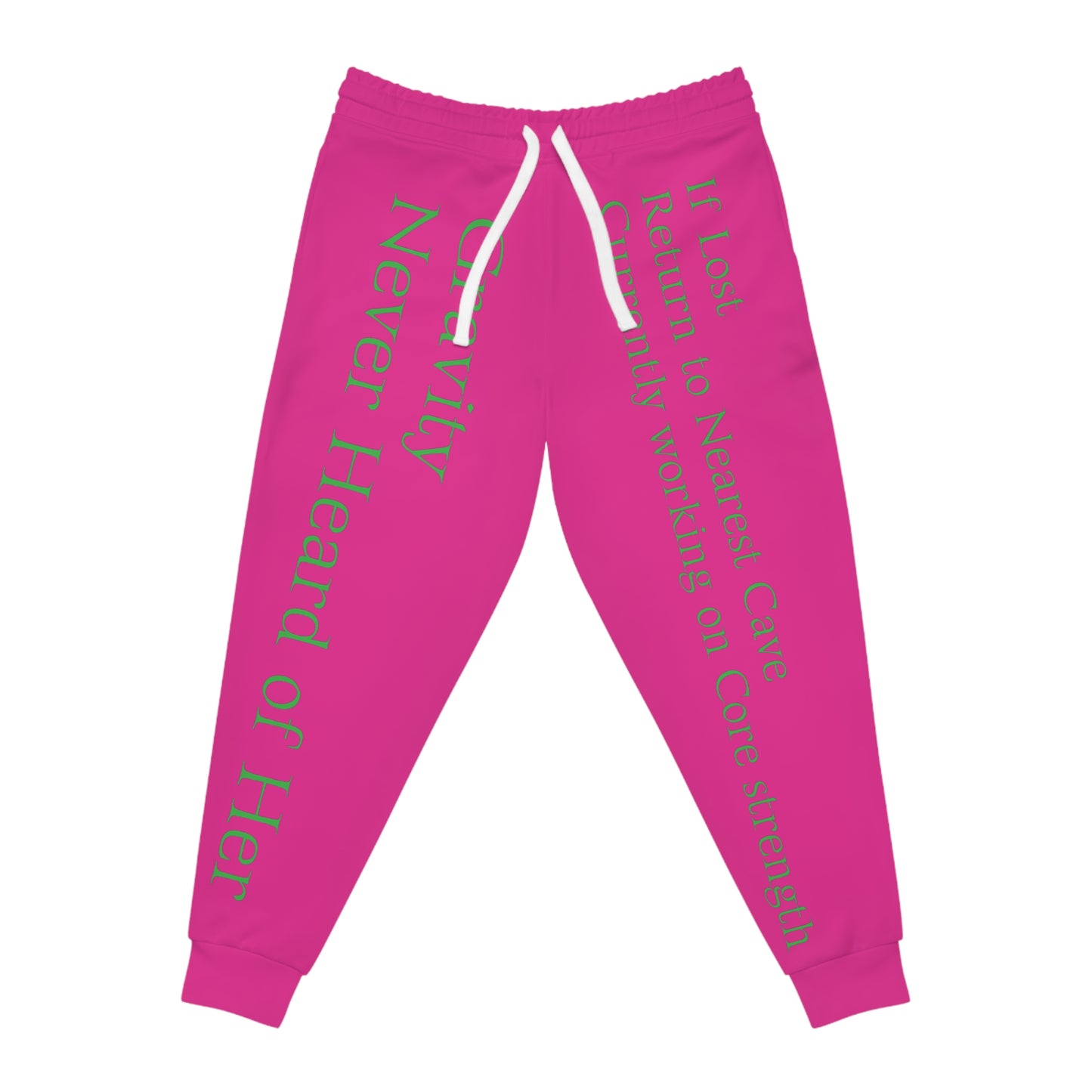 Pink Athletic Joggers - Cave Climbing Core
