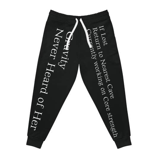 Black Athletic Joggers - Cave Climbing Core
