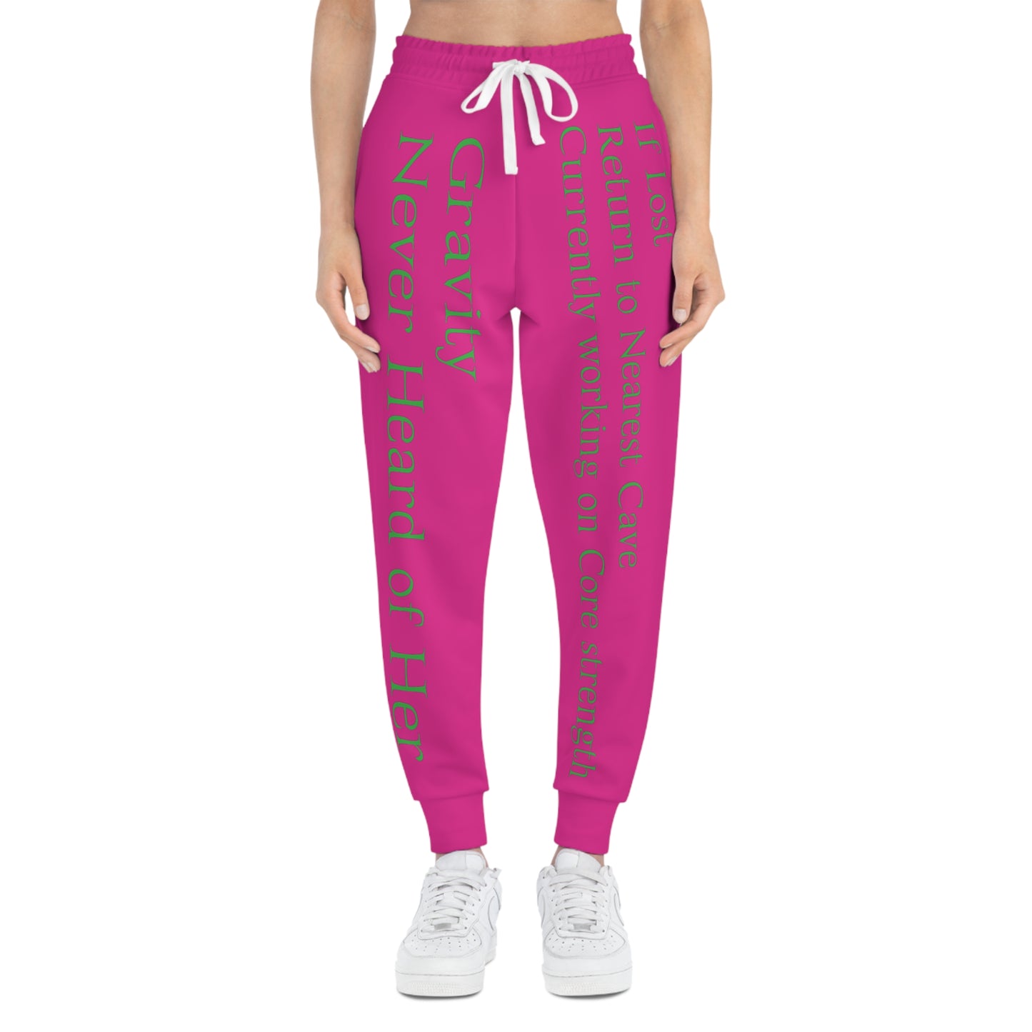 Pink Athletic Joggers - Cave Climbing Core