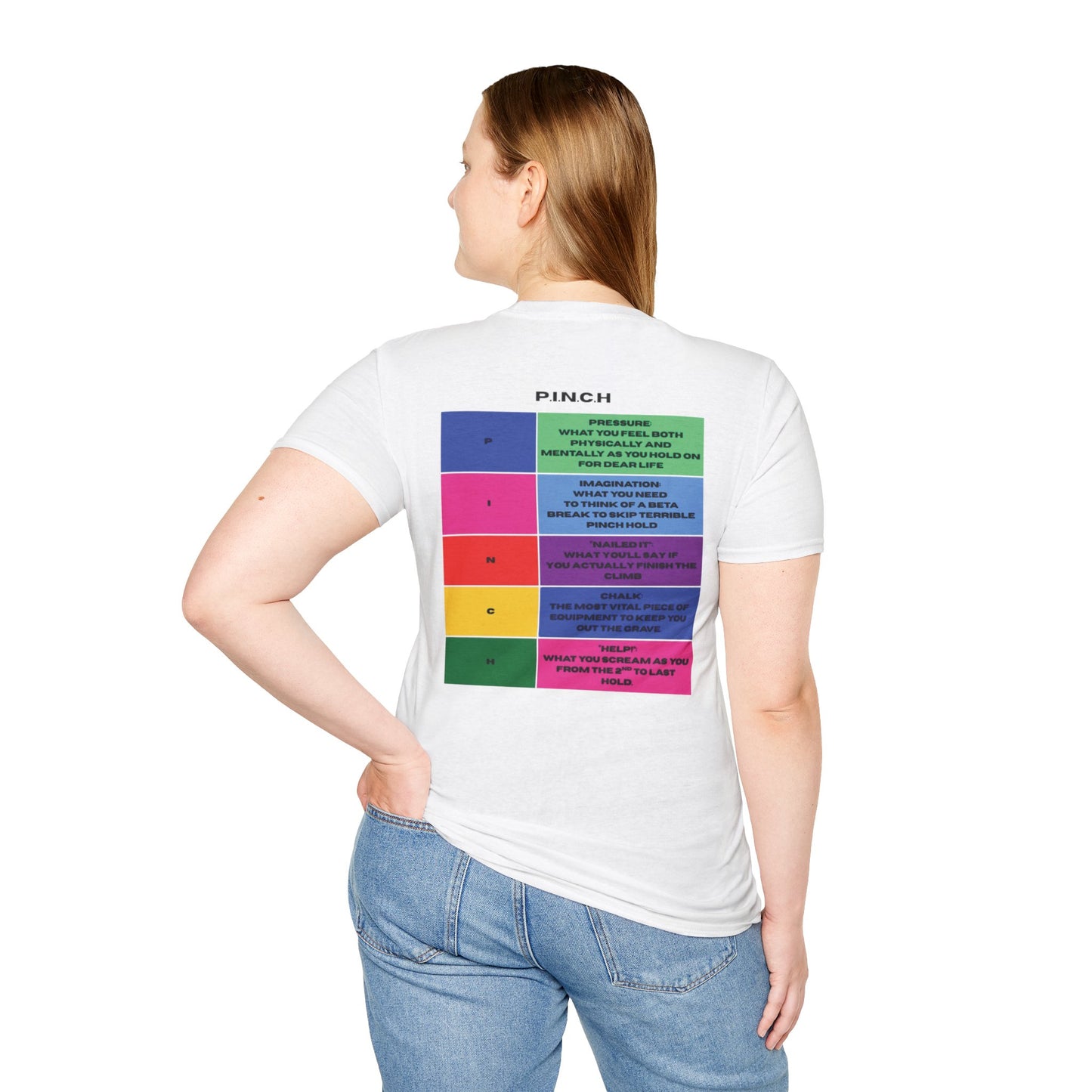 Pinch Holds Unisex T-Shirt - Squeeze to Survive Design
