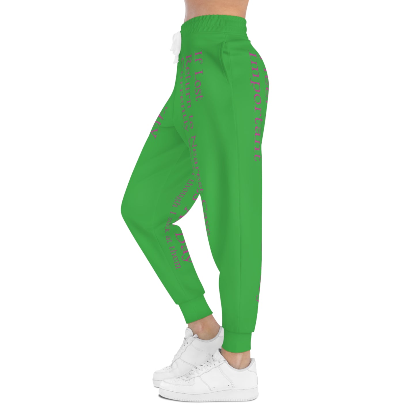 Green Athletic Joggers - Cave Climbing Core