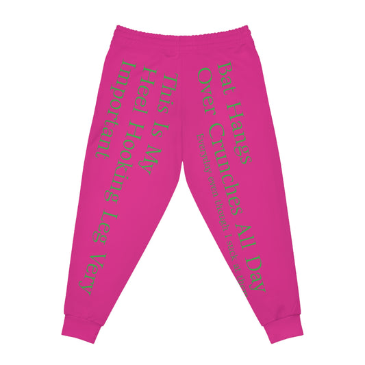 Pink Athletic Joggers - Cave Climbing Core