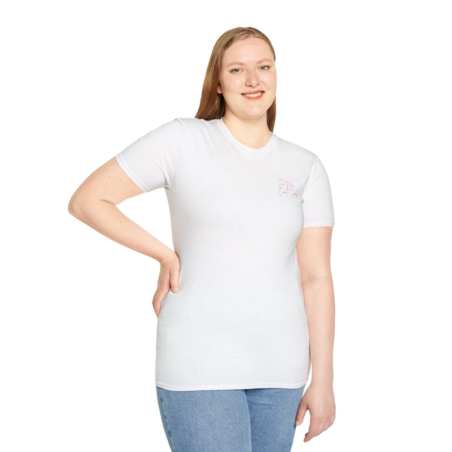T-Shirt Simple 'Fat Men Can't Climb' Logo Shirt
