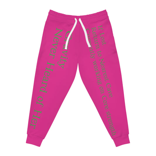 Pink Athletic Joggers - Cave Climbing Core