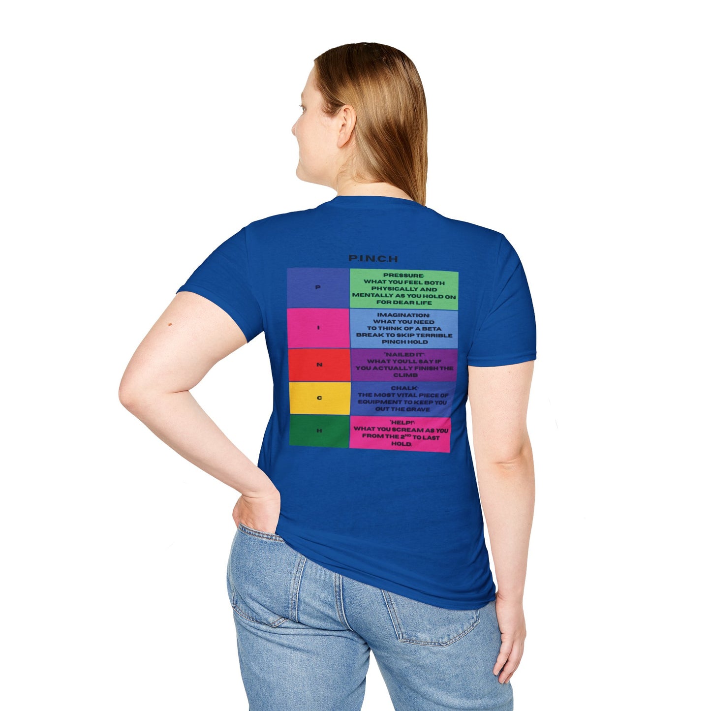 Pinch Holds Unisex T-Shirt - Squeeze to Survive Design